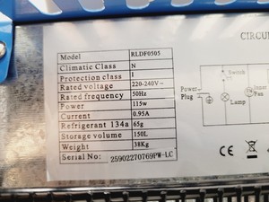 Thumbnail image of Labcold Pharmacy Refrigerator Model RLDF0505 Lab