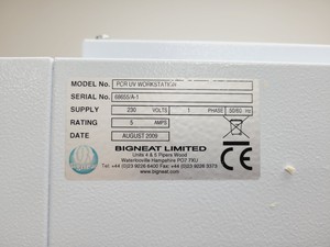Thumbnail image of Bigneat PCR UV Workstation w/ Timing System Lab