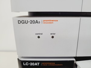 Thumbnail image of Shimadzu Prominence HPLC System - DGU-20A5 - LC20-AT - SPD-20A w/ Software Lab