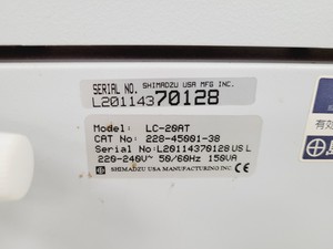 Thumbnail image of Shimadzu Prominence HPLC System - DGU-20A5 - LC20-AT - SPD-20A w/ Software Lab