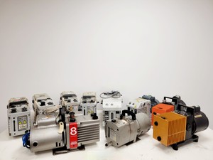 Thumbnail image of Job Lot of 11 Laboratory Vacuum Pumps Edwards Leybold Trivac Lab