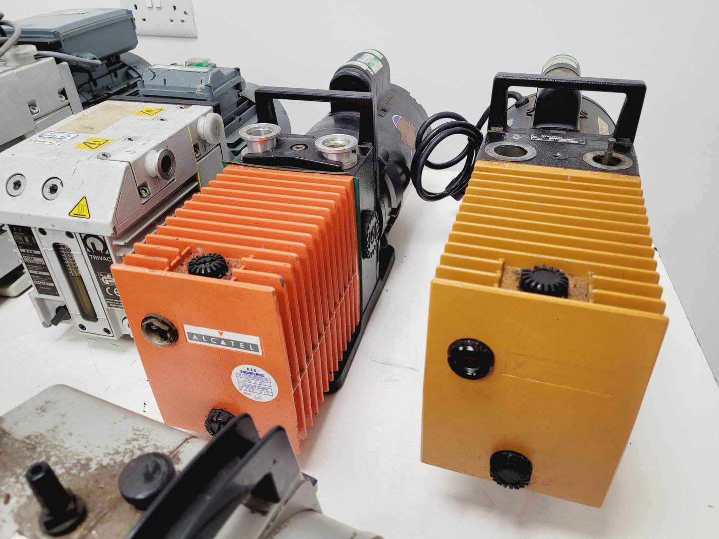 Image of Job Lot of 11 Laboratory Vacuum Pumps Edwards Leybold Trivac Lab