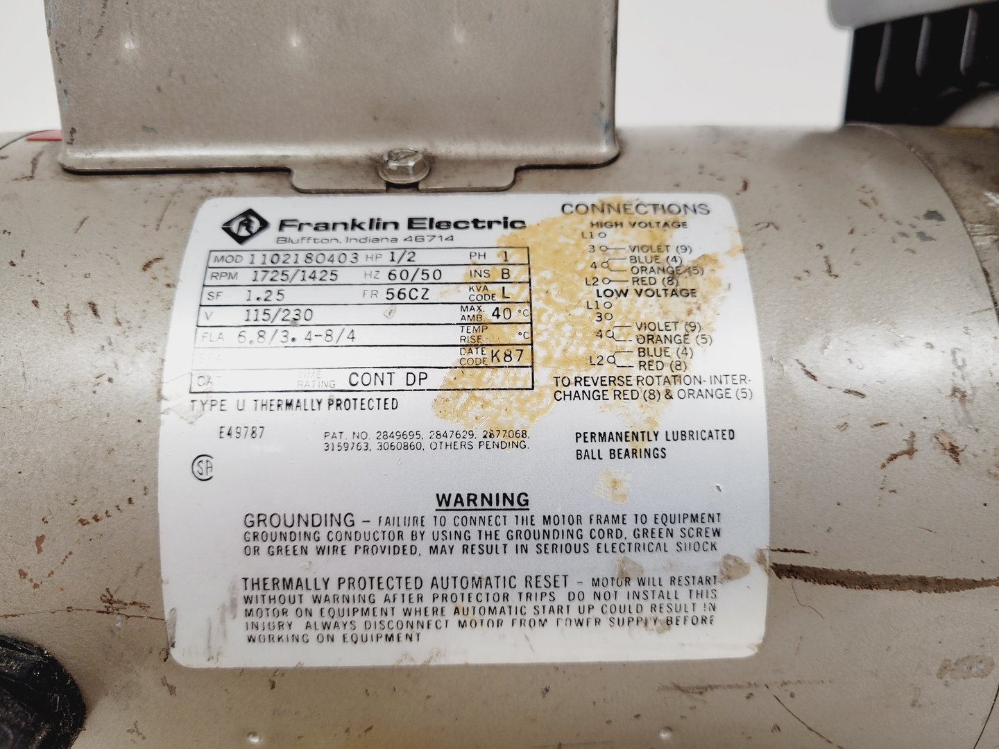 Image of Edwards 8 E2M8 Two Stage Rotary Vane Vacuum Pump