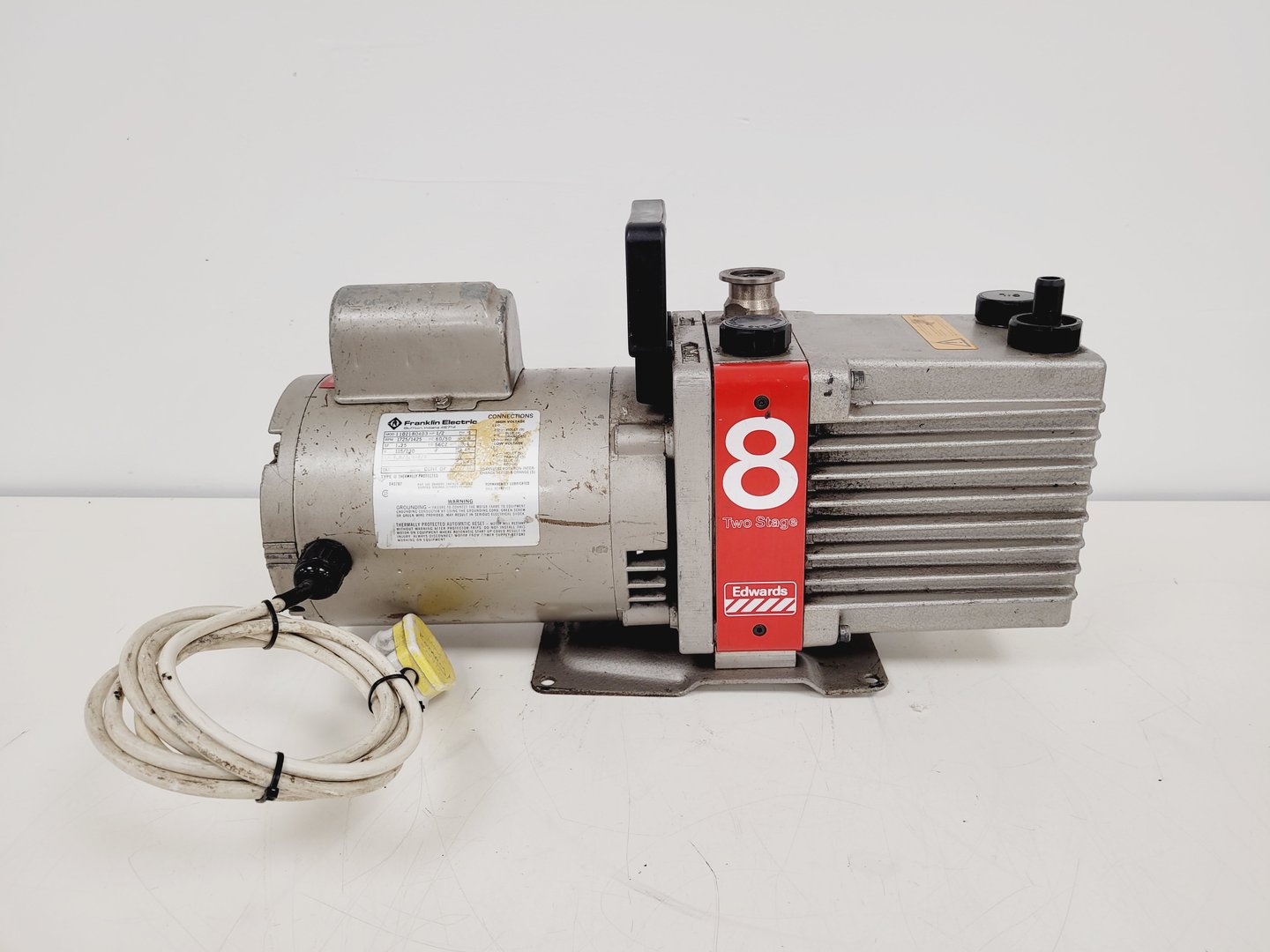 Image of Edwards 8 E2M8 Two Stage Rotary Vane Vacuum Pump