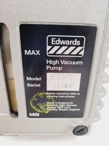 Thumbnail image of Edwards 5 E2M5 Two Stage Rotary Vane Vacuum Pump Lab