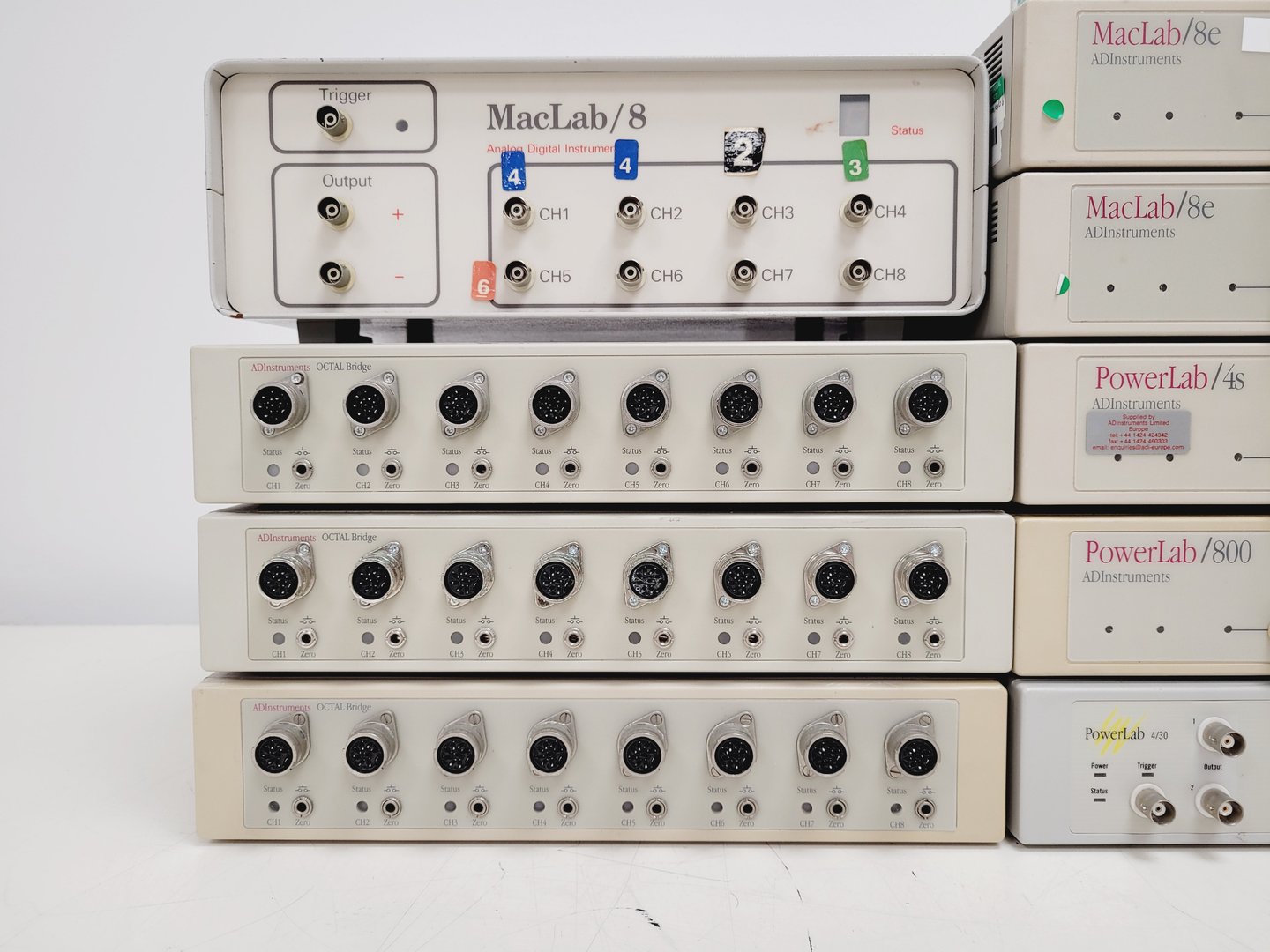 Image of Lot of AD Instruments MacLab/PowerLab Power Amplifiers Lab