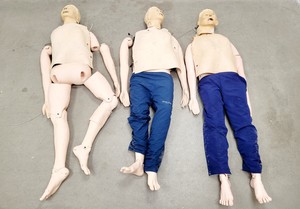 Thumbnail image of 3 x Laerdal Resusci Anne QCPR Full Body CPR Training Manikins Spares/Repairs