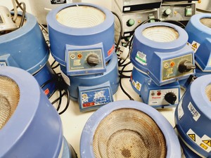Thumbnail image of Lot of Laboraotory Heating Mantles (Electrothermal, Gallenkamp, FALC, ISOPAD)
