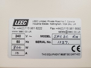 Thumbnail image of LEEC SFC3C/RH Humidity Cabinet Lab