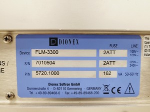 Thumbnail image of Dionex UltiMate 3000 Flow Manager FLM-3300 HPLC Lab Spares/Repairs