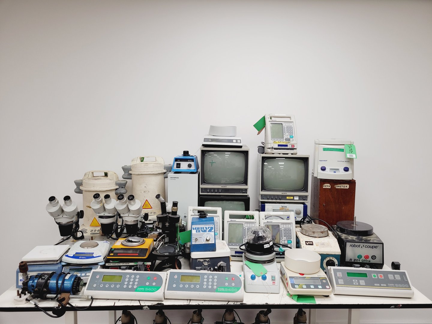 Image of Job lot of Mixed Laboratory Equipment - Microscopes - Pipettes -  Centrifuge Lab