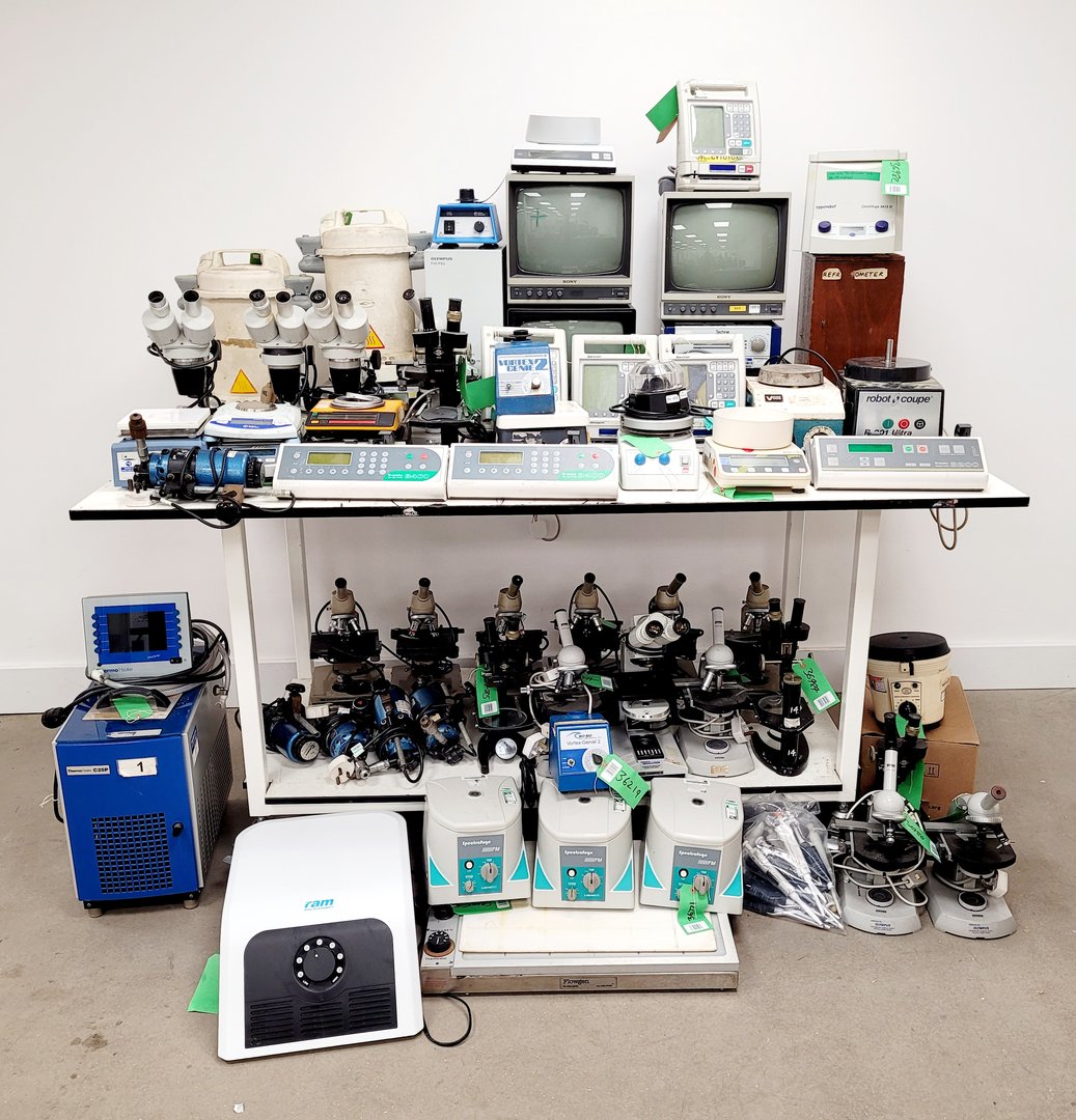 Image of Job lot of Mixed Laboratory Equipment - Microscopes - Pipettes -  Centrifuge Lab
