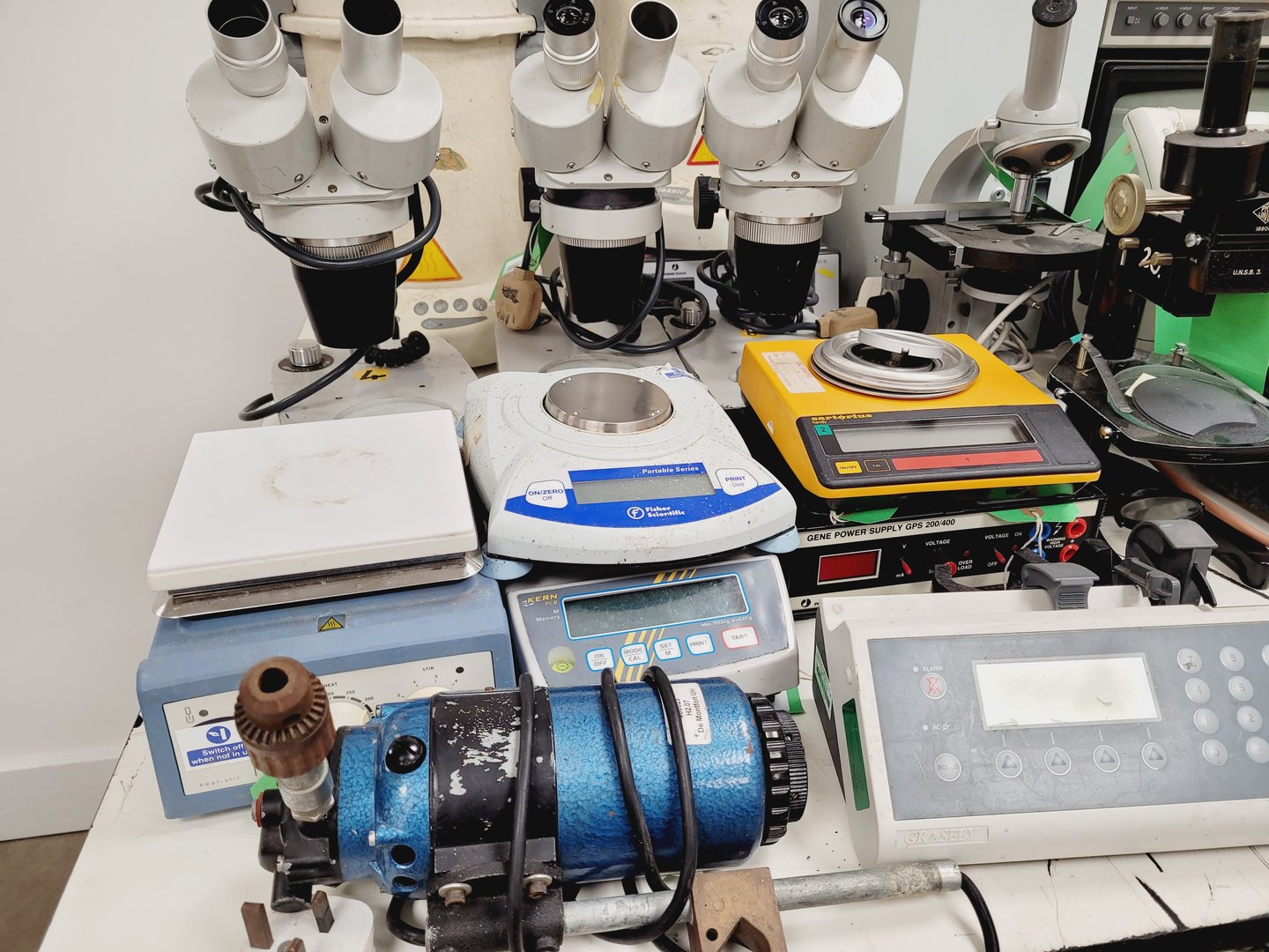 Image of Job lot of Mixed Laboratory Equipment - Microscopes - Pipettes -  Centrifuge Lab