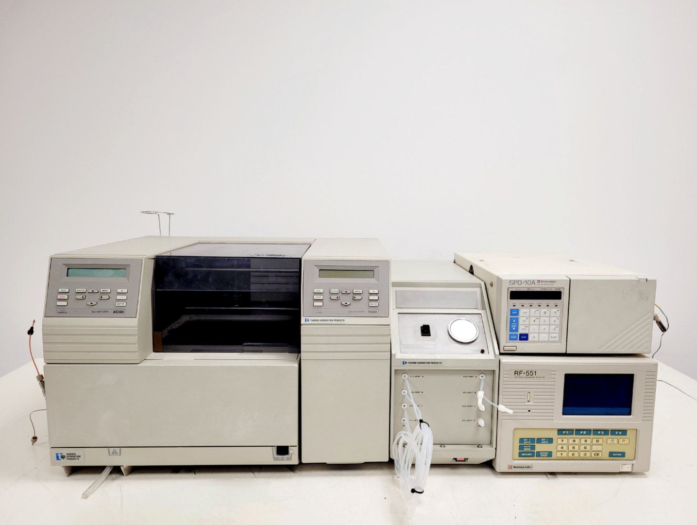 Image of Thermo Separation Products/Shimadzu HPLC System - AS3000 - P1500 - RF-551 Lab