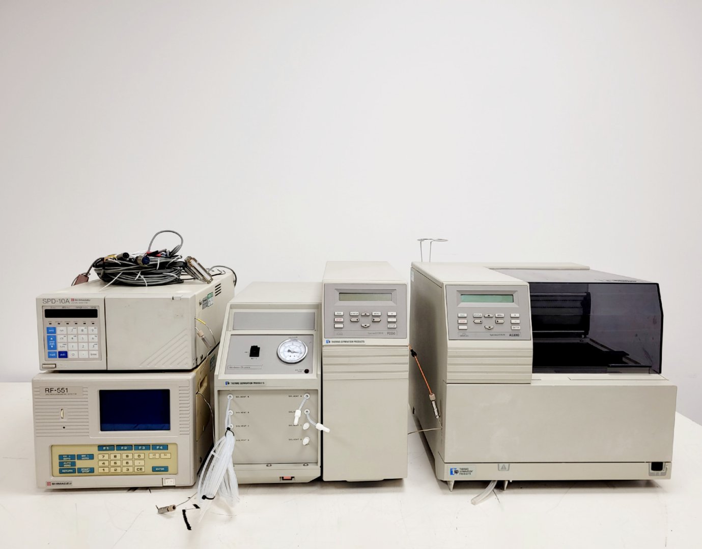 Image of Thermo Separation Products/Shimadzu HPLC System - AS3000 - P1500 - RF-551 Lab