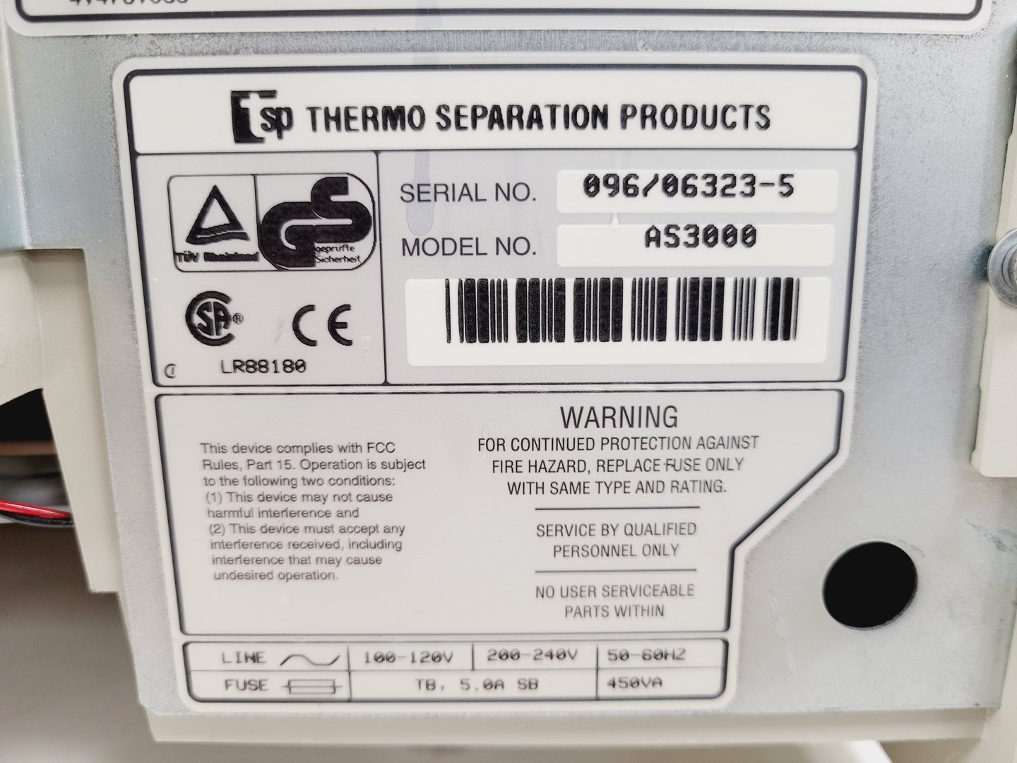 Image of Thermo Separation Products/Shimadzu HPLC System - AS3000 - P1500 - RF-551 Lab