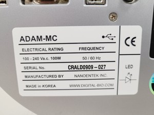 Thumbnail image of Nanoentek ADAM-MC Automatic Cell Counter with Keypad Lab