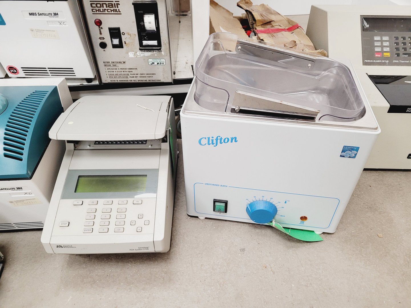 Image of Laboratory Equipment Job Lot Mixed - Thermal Cyclers - Scales - Water Baths Lab