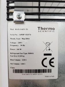 Thumbnail image of Thermo Scientific R14X-SAEV-TS GPS Series Laboratory Refrigerator Lab