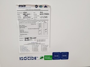 Thumbnail image of ESCO Ascent Max ADC-4C1 Ductless Fume Hood Lab Spares/Repairs