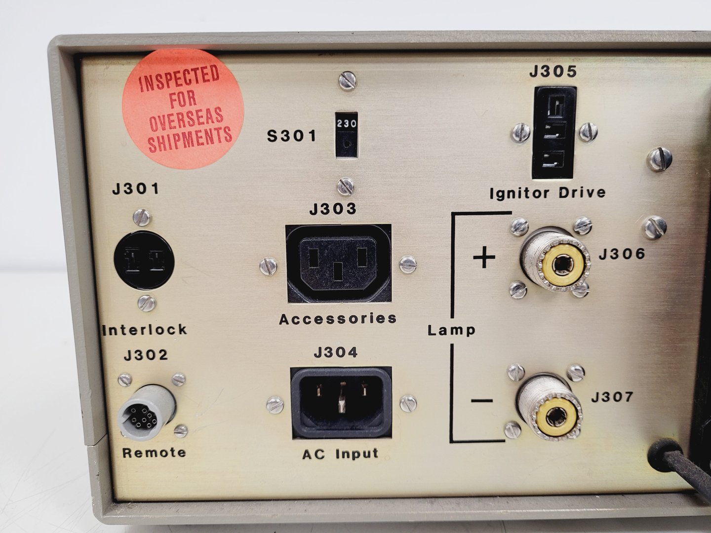 Image of Oriel Arc Lamp with Arc Lamp Ignitor & 300-500W Xe & Hg Power Supply Faulty