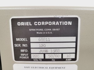 Thumbnail image of Oriel Arc Lamp with Arc Lamp Ignitor & 300-500W Xe & Hg Power Supply Faulty