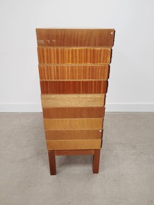 Thumbnail image of 15 x Wooden Drawer Ex-Laboratory Storage Cabinets Chests of Drawers