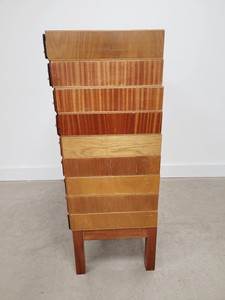 Thumbnail image of 15 x Wooden Drawer Ex-Laboratory Storage Cabinets Chests of Drawers