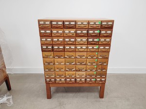 Thumbnail image of 15 x Wooden Drawer Ex-Laboratory Storage Cabinets Chests of Drawers