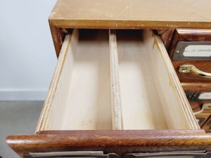 Thumbnail image of 15 x Wooden Drawer Ex-Laboratory Storage Cabinets Chests of Drawers