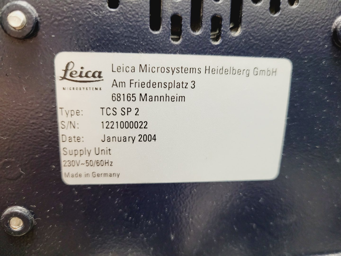 Image of Leica Microsystems Type - TCS SP2 Incomplete Confocal Microscope System Lab 