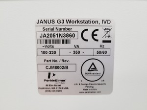 Thumbnail image of Perkin Elmer JANUS G3 Automated Workstation