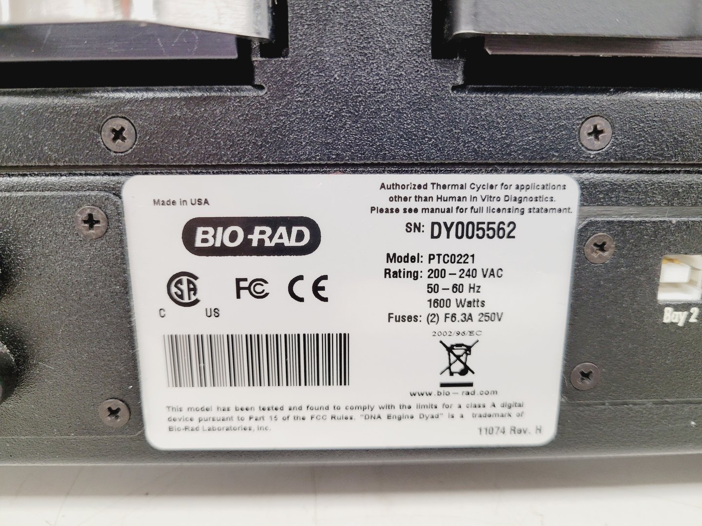 Image of Bio-Rad Dyad Disciple Peltier Thermal Cycler PTC0221 2-48 Well & 96 Well Block