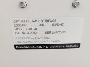 Thumbnail image of Beckman Optima L-100 XP Ultracentrifuge Lab