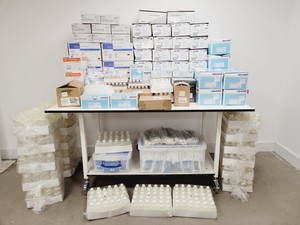 Thumbnail image of Job Lot of Plastic Laboratory Consumables Pipets, Tubes, Bottles, Tips Lab