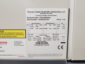 Thumbnail image of Thermo Scientific Revco UXF Ultra Low Temperature Freezer UXF50086V63 Lab