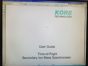 Thumbnail image of Kore TOF-SIMS SURFACESEER S Mass Spectrometer Lab