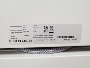 Thumbnail image of Binder CB 150 CO2 Incubator Double Stack Lab