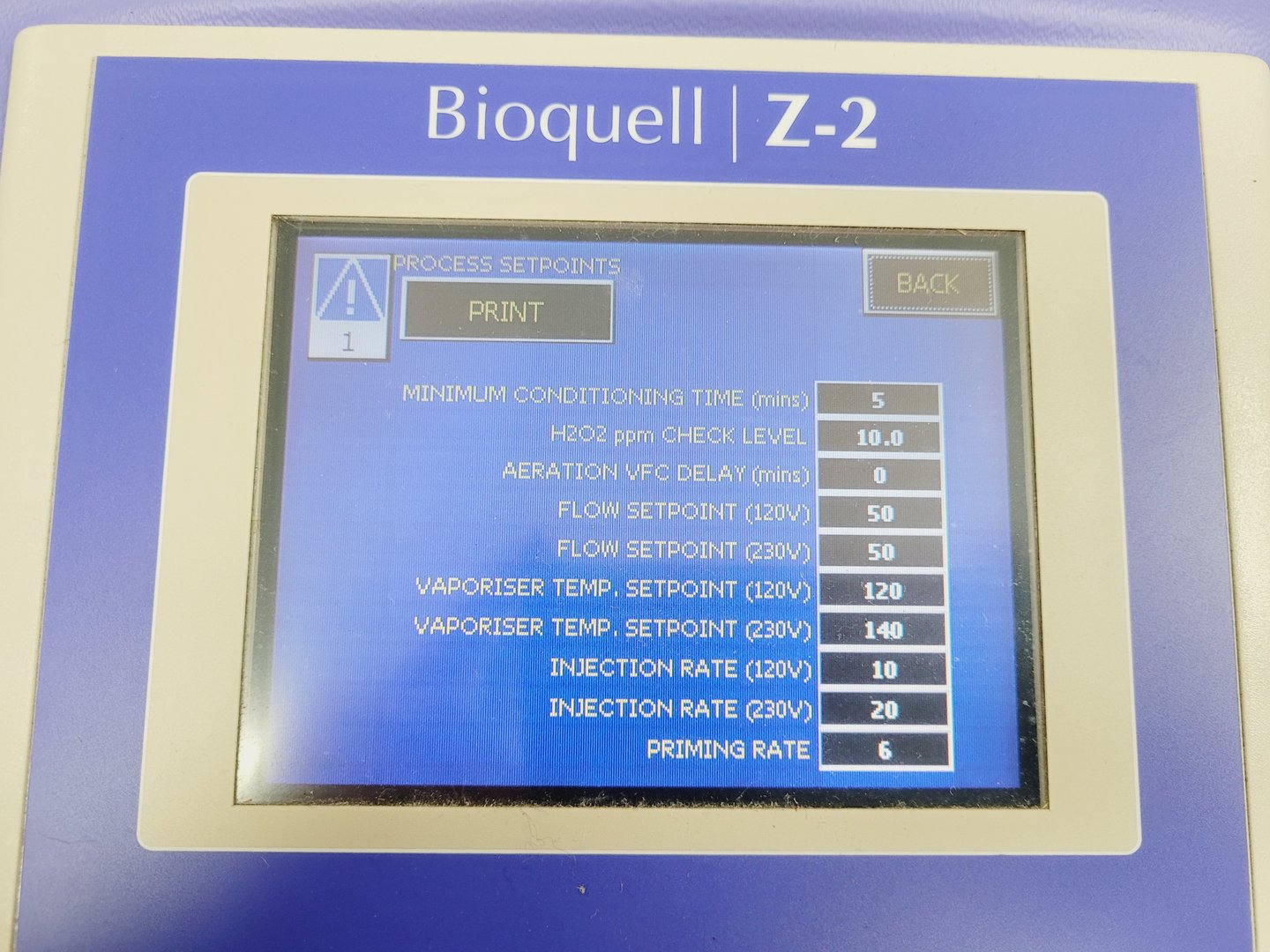 Bioquell Key Bioquell H2O2 Decontamination System Z-2 & R-10 Lab