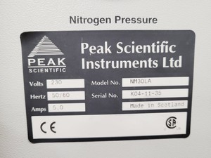 Thumbnail image of Peak Scientific Nitrogen Generator NM30LA Lab Spares/Repairs