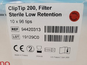 Thumbnail image of Lot of 15 Boxes - Thermo Scientific ClipTip 20/200 Pipette Tips Lab