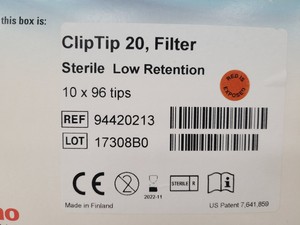 Thumbnail image of Lot of 15 Boxes - Thermo Scientific ClipTip 20/200 Pipette Tips Lab