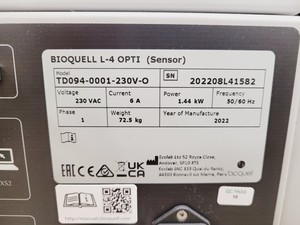 Thumbnail image of Ecolab Bioquell L-4 Opti Hydrogen Peroxide Vapour Generator Lab