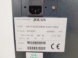 Thumbnail image of Jouan EB170 Electron Sans Ther Laboratory Incubator Lab