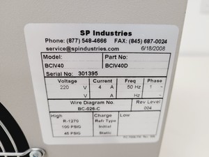Thumbnail image of SP Industries BioCool Controlled Rate Freezer BCIV40 Lab