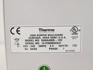 Thumbnail image of Thermo Scientific MaxQ 4000 Analog Incubator Shaker SHKA4000-1CE Faulty