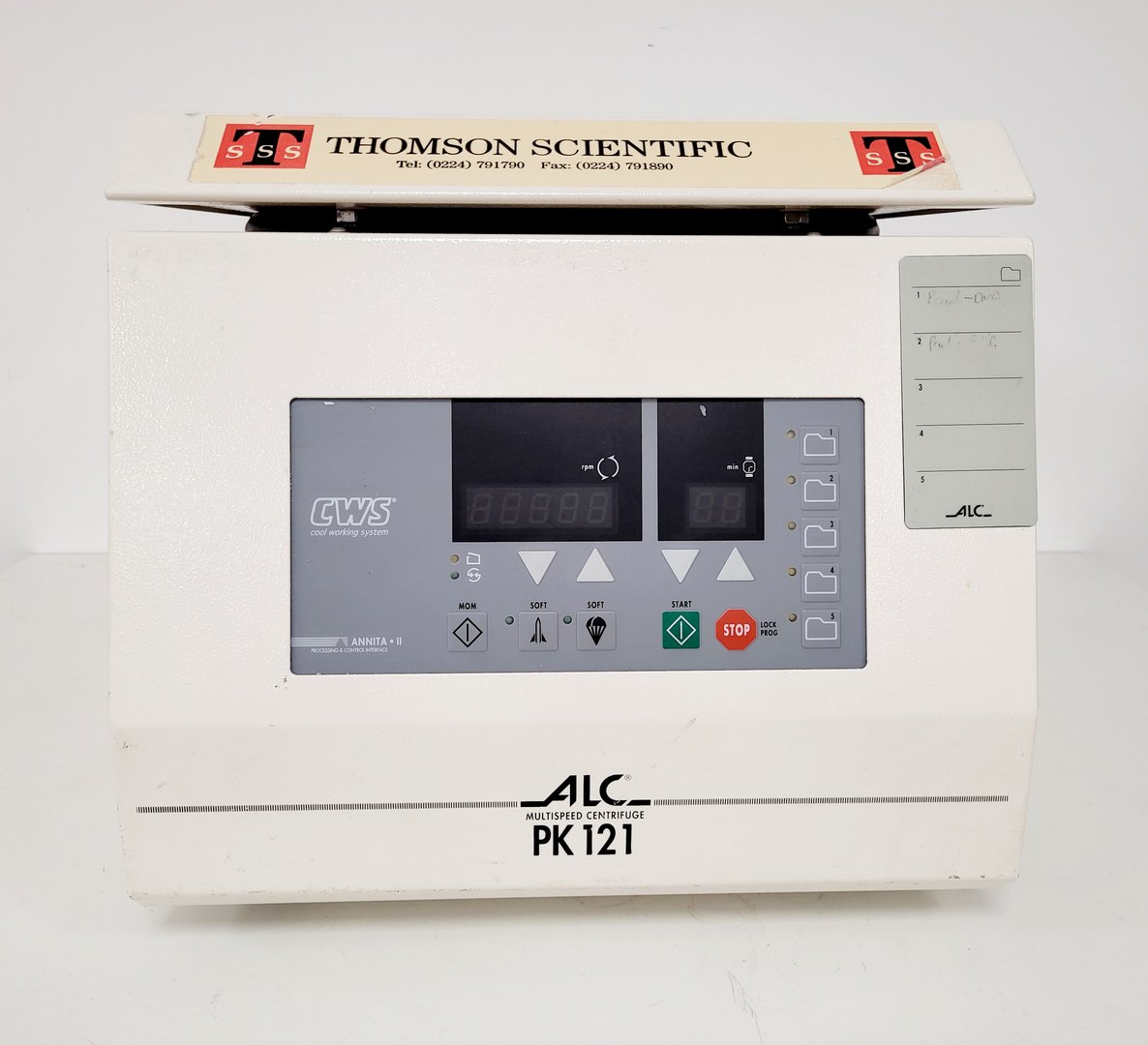 Image of ALC PK121 Multispeed Benchtop Centrifuge Lab