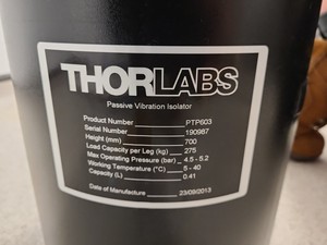 Thumbnail image of Thorlabs T1020C Nexus Optical Table with PTP603 Passive Vibration Isolators Lab 