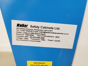 Thumbnail image of Walker Class 2 II Microbiological Safety Cabinet Class II 1290 Recirc Gen 6