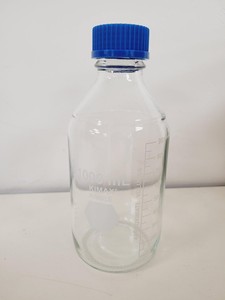 Thumbnail image of Job Lot of 45 Boxes of Media Bottle Kimax ISO, GL45, 1000 ml, Blue PP Cap